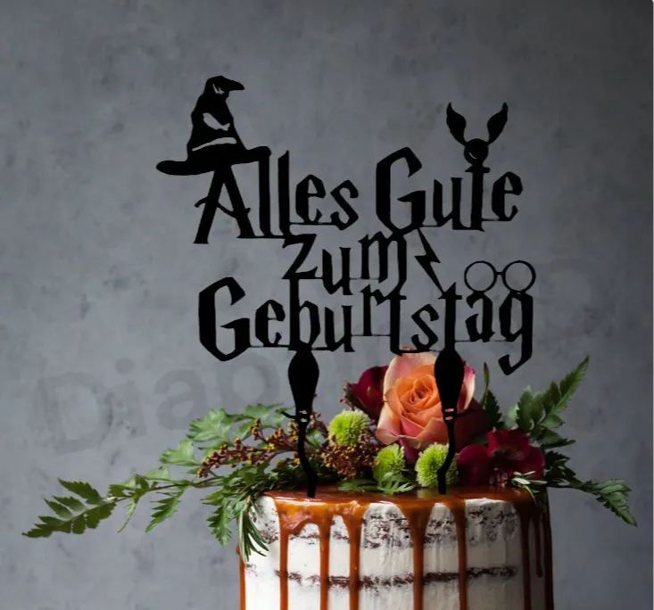 Alles Gute zum Geburtstag_Cake Topper Harry Potter