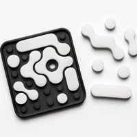 Puzzle abstrait modulaire minimaliste — photo 5