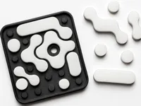 Puzzle abstrait modulaire minimaliste — photo 1