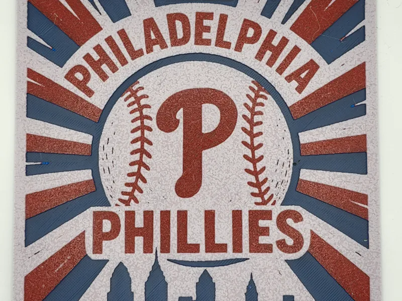 Phillies Baseball Philly Skyline