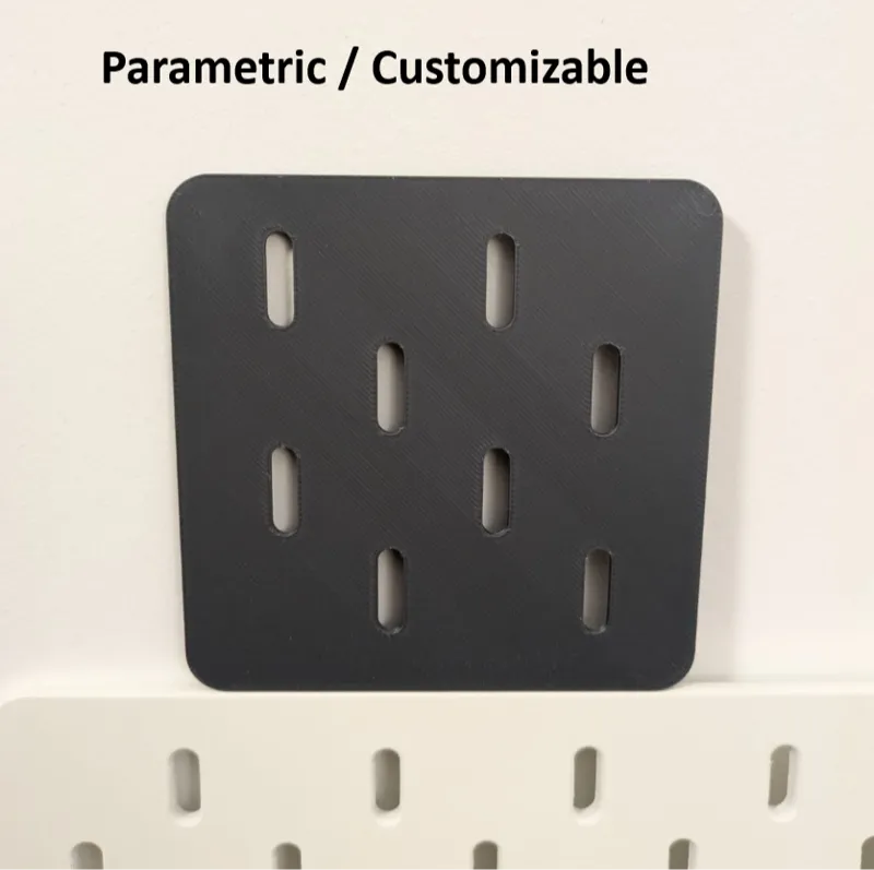 Customizable Pegboard Plate (SKADIS compatible)