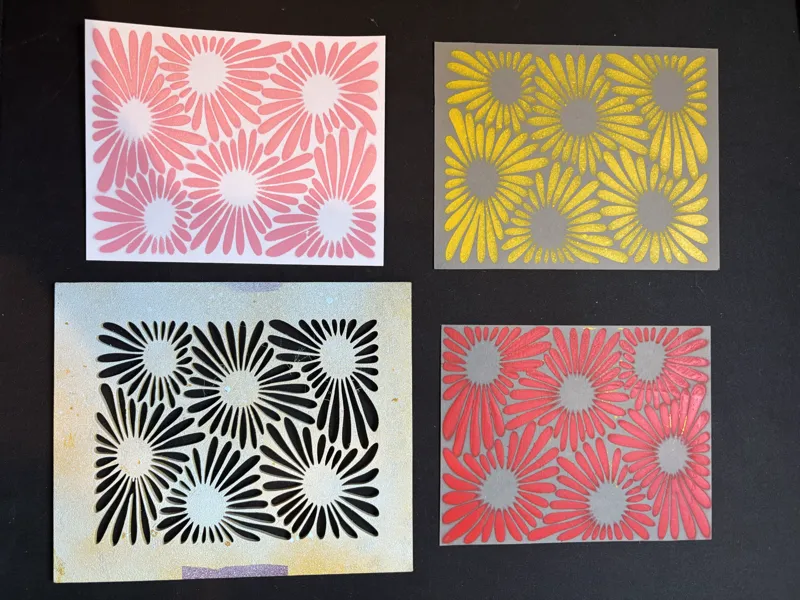 Flower stencil