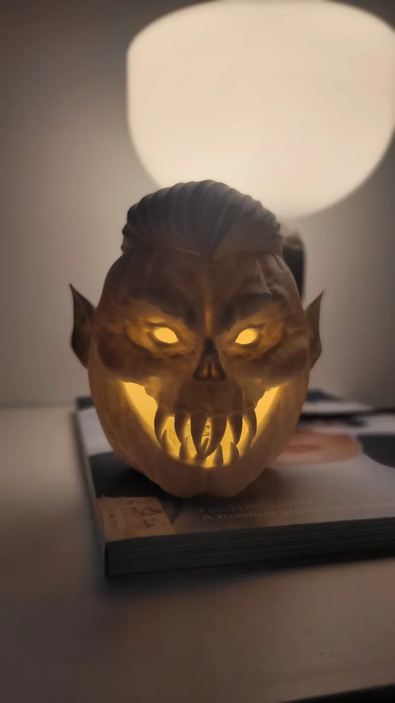 Vampire Pumpkin Halloween Lantern