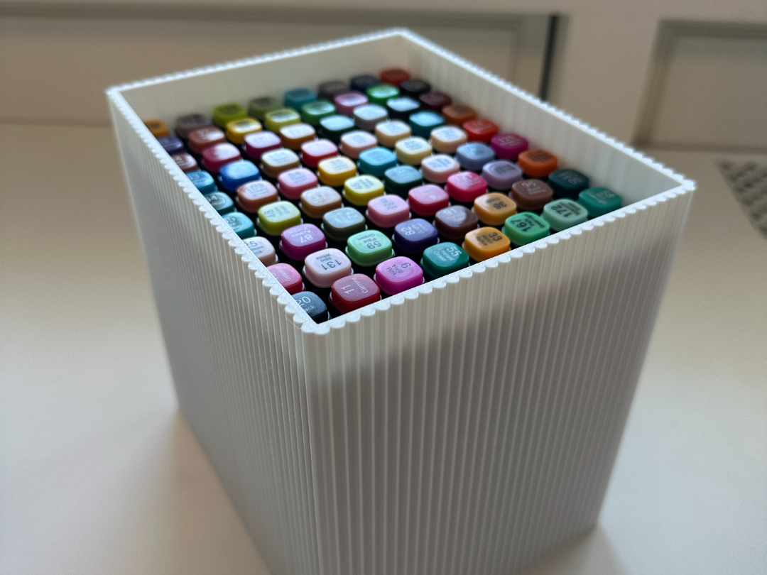 Colorful Markers Storage Box (Set of 80 Markers)