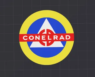 Civil Defense CONELRAD Challenge Coin