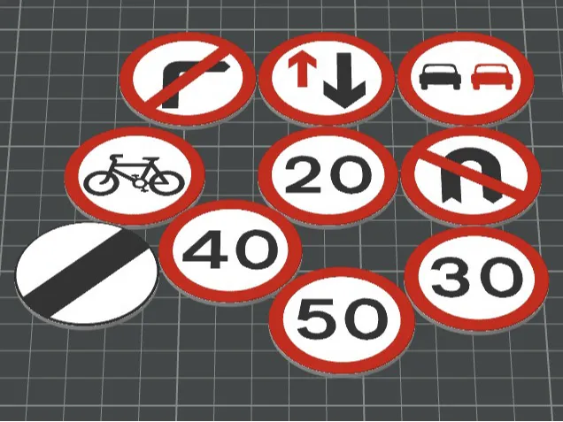 Miniature UK traffic signs ADI teaching aid (7)