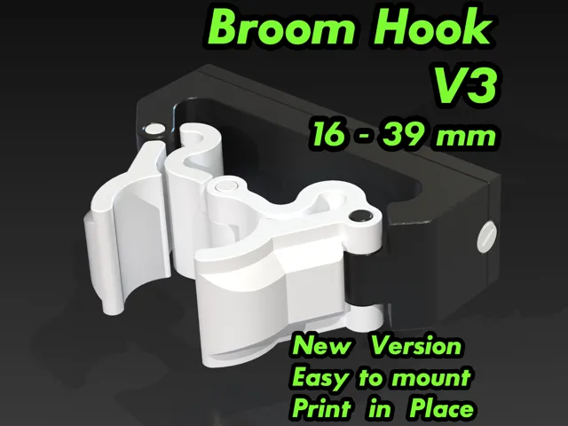 broom hook V3 Print-in-Place