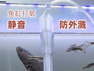 鱼缸打氧静音+防溅管（可接底滤 / 水妖精 / 气饼）