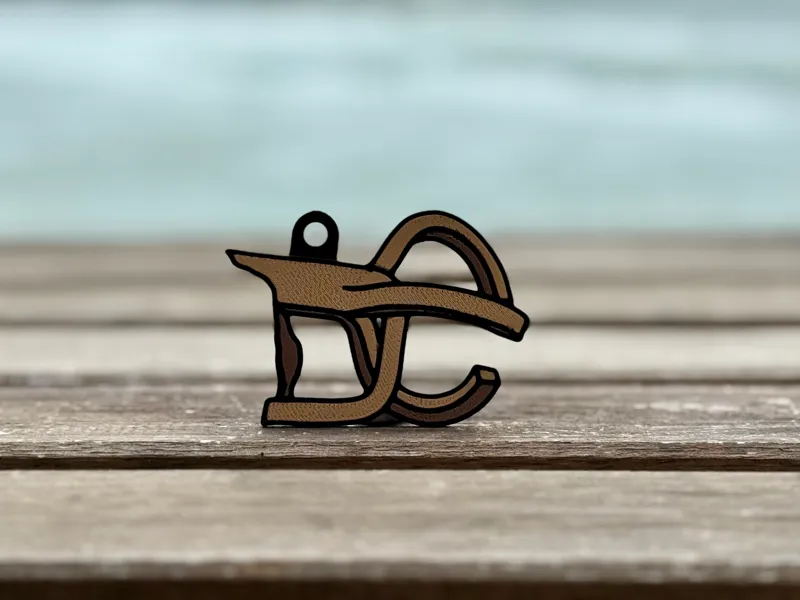 The Comb of the Wind (Peine del Viento) keychain