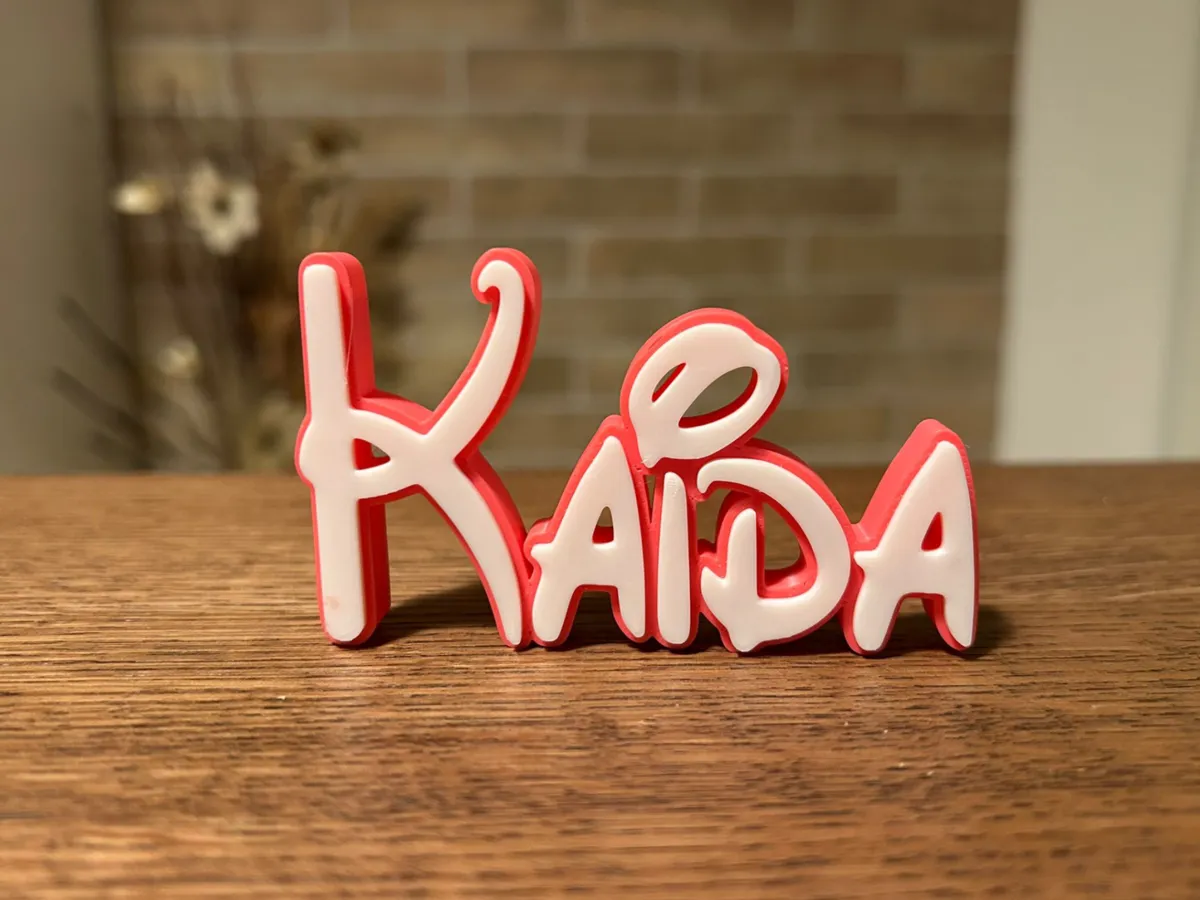Kaida Name Disney Sign - Free 3D Print Model - MakerWorld