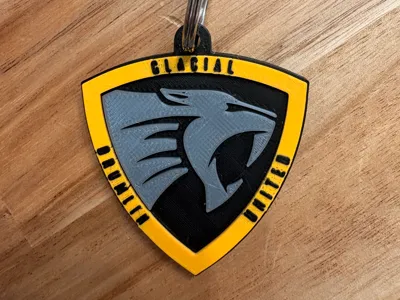 Glacial Drumlin United Soccer Keychain
