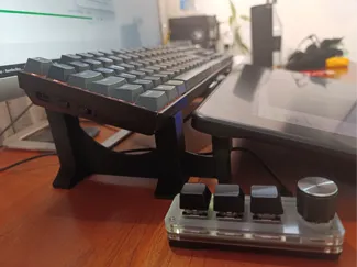 Keyboard and drawing tablet holder