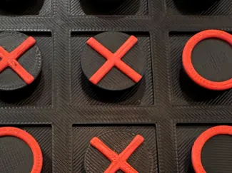 Travel-sized Tic-Tac-Toe game with Magnets