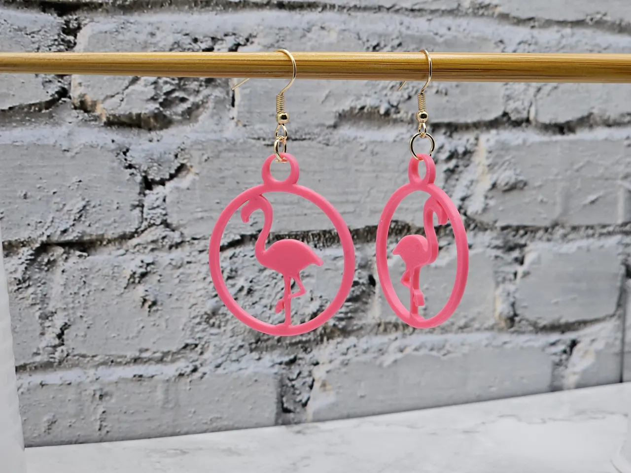 Flamingo earrings / necklace / decoration view 4