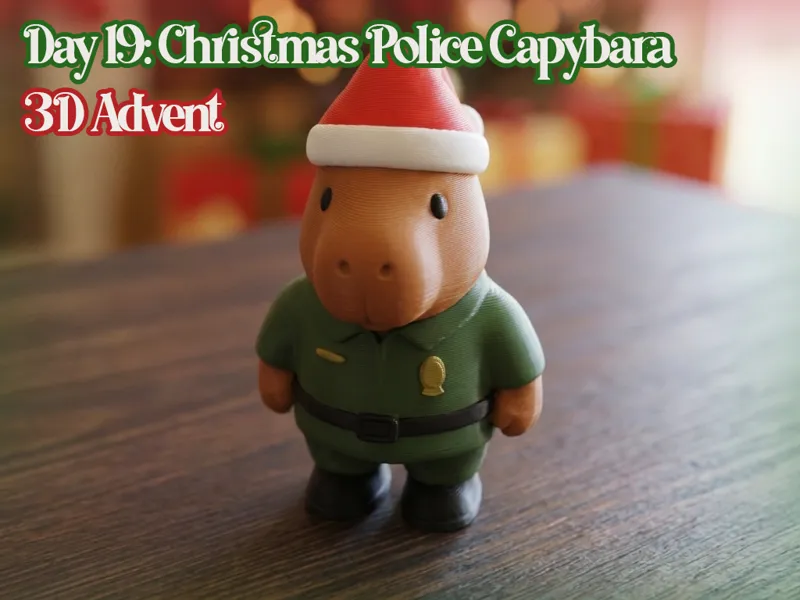 Advent Bolivia | Day 19 Christmas Police Capybara