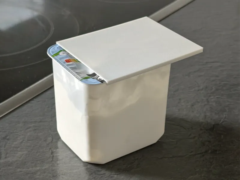 Quarkdeckel (Lid for rectangular food packaging)