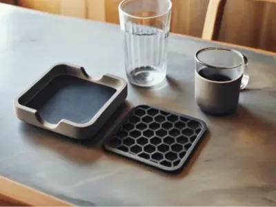 Modern Minimalistic Designed Quadratic Cup Coaster