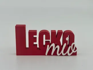 Schriftzug "LeckoMio" Deko