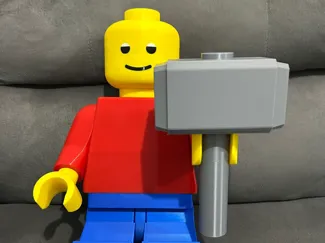 Thor Hammer L.E.G.O style, made to 10:1 scale