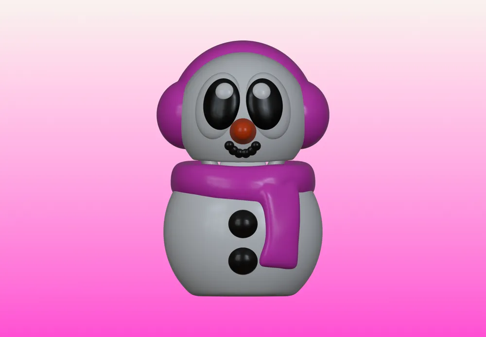 Flexi Christmas Snowman-2 - Free 3D Print Model - MakerWorld