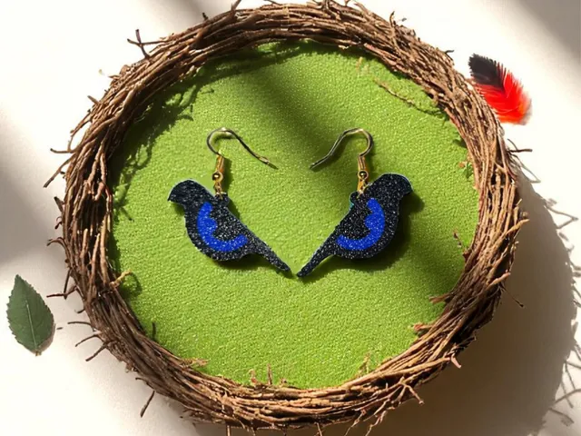 Bird eye earrings