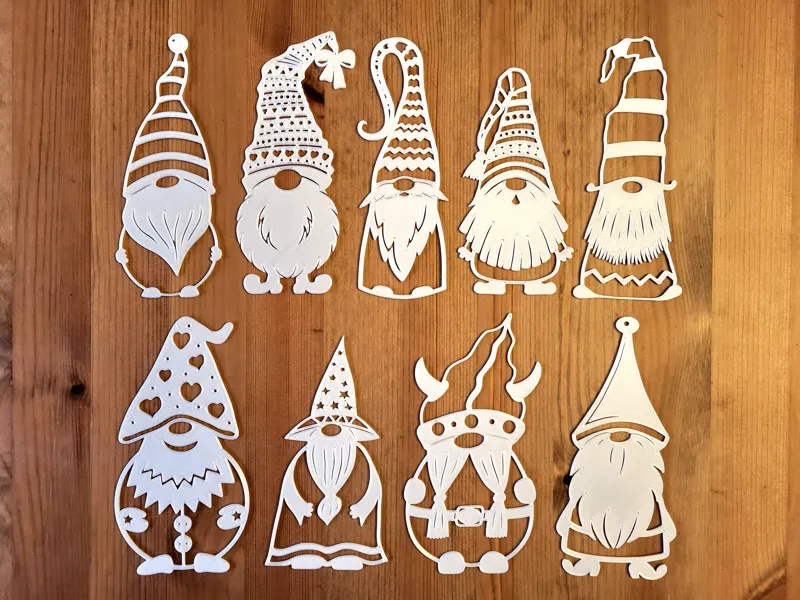 Christmas gnomes - door, window, wall decor