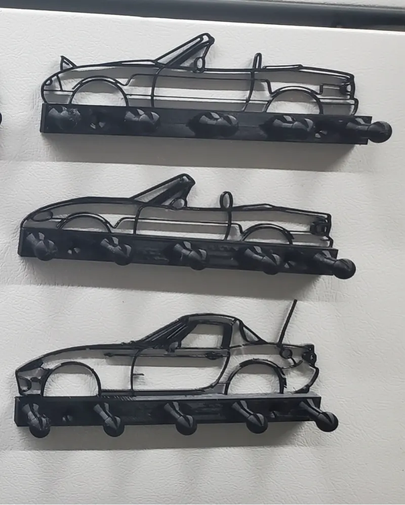 All generation Mazda Miata MX5 Silhouettes Keyhook