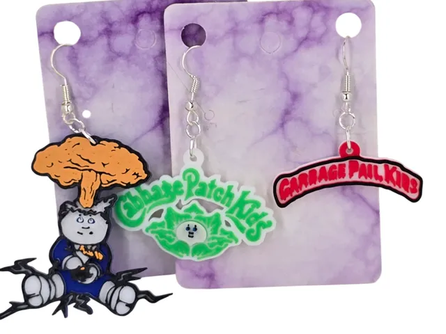 Cabbage Patch and Garbage Pail Kids Earrings