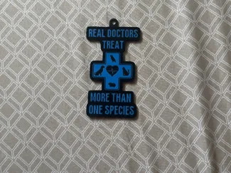 Real Doctors treat More than one species keychain