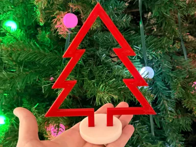 Modern Christmas Tree With Base (no ams needed)