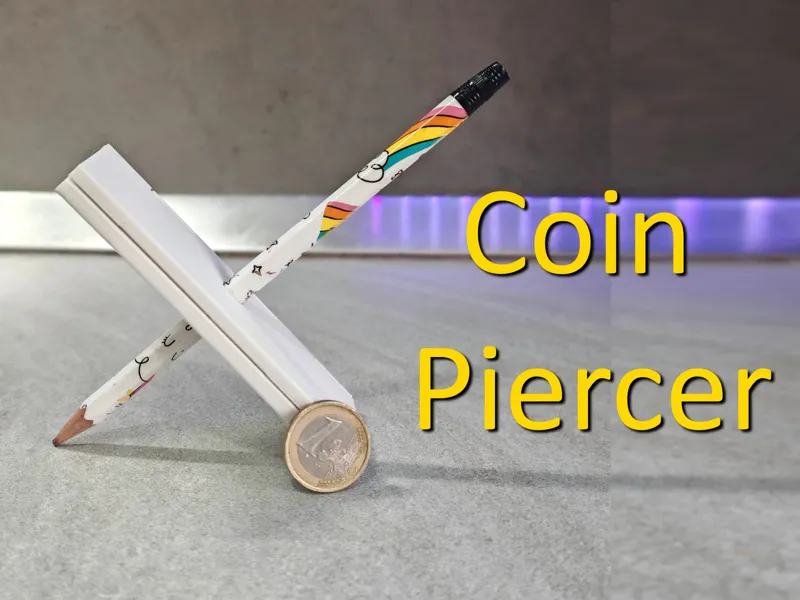 Coin Piercer Magic Trick!
