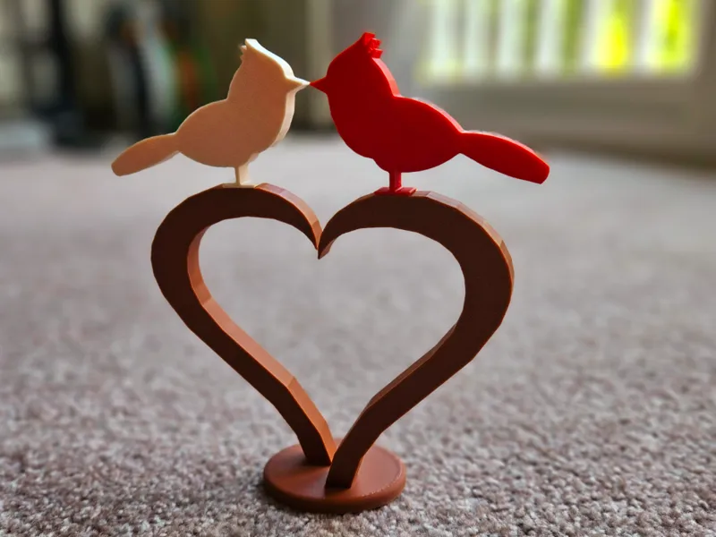 Love Birds Statue (no support, not AMS required)