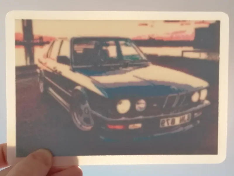 BMW car color lithophane