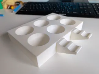 Paint tray with removable brush rests