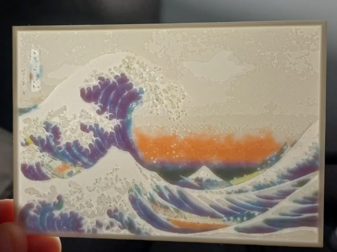 The Great Wave off Kanagawa - Free 3D Print Model - MakerWorld