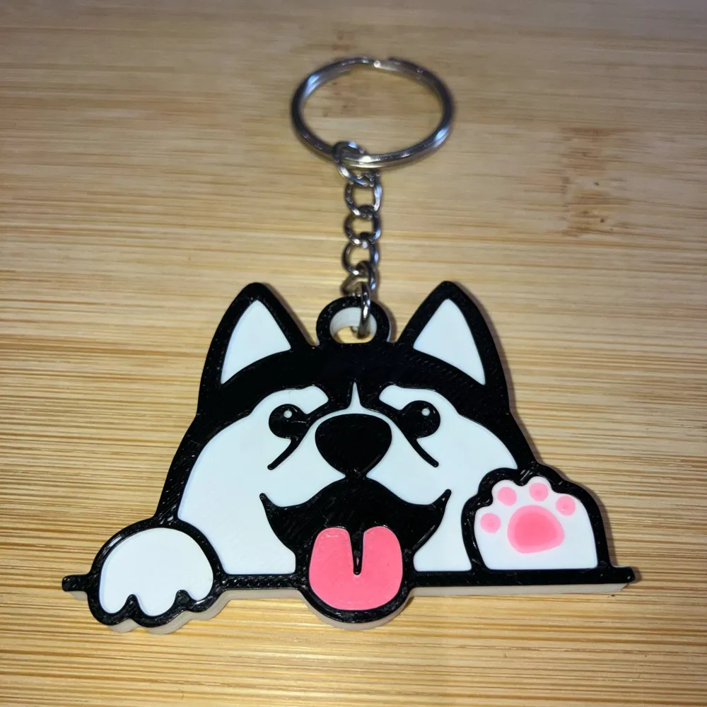 Cute pack of 5 keychains Dogs by Troisième Impression MakerWorld ...