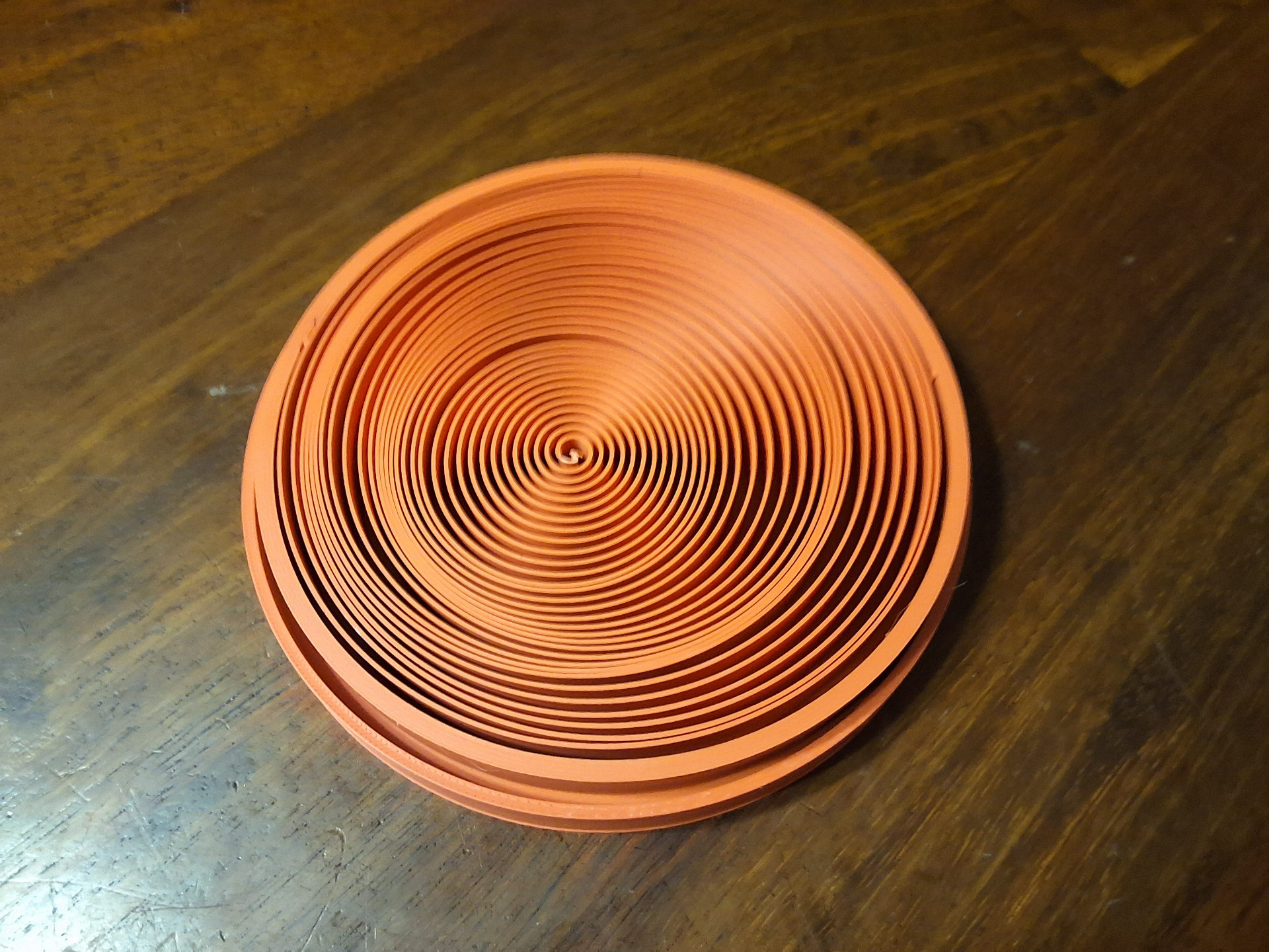 spiral fidget coaster