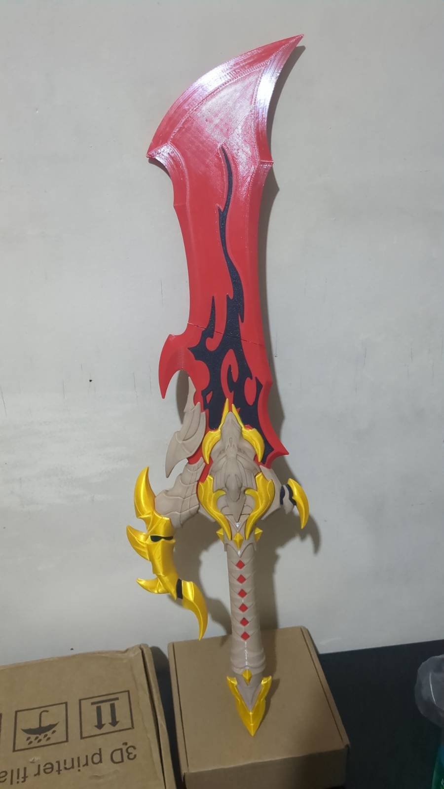 Miniatura 5 do modelo 3D 独自升级-恶魔王短剑
