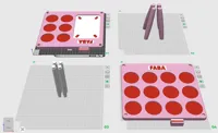 (AMS) 4 Plate, 0.2mm layer, 3 walls, Variable infill