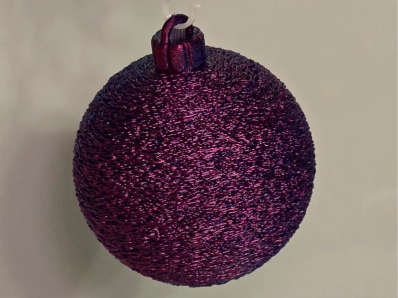 Christmas ornament - Fuzzy Christmas Ball