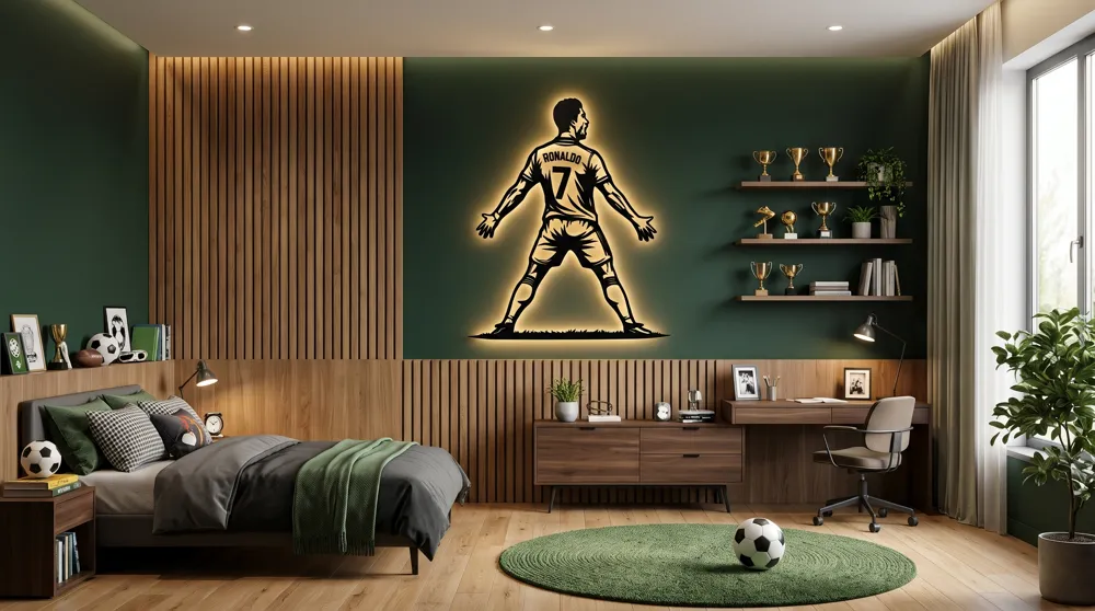 Cristiano Ronaldo CR7 Goal Celebration Wall Art - Free 3D Print Model ...