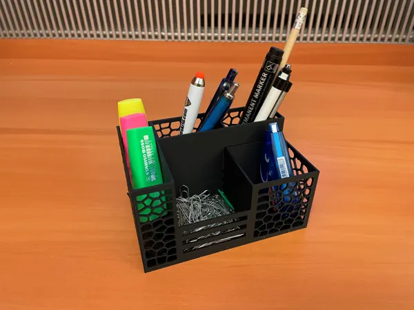 Organiseur de bureau motif Voronoi