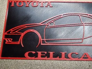 Toyota Celica WallArt Outline Silhouette