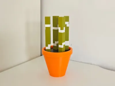 Blocky Bamboo Plant