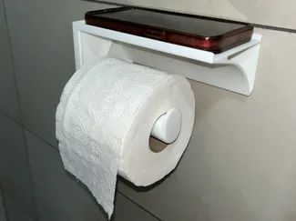 Toilet Paper Holder+ DEPOSIT PHONE PLACE Iphone 13