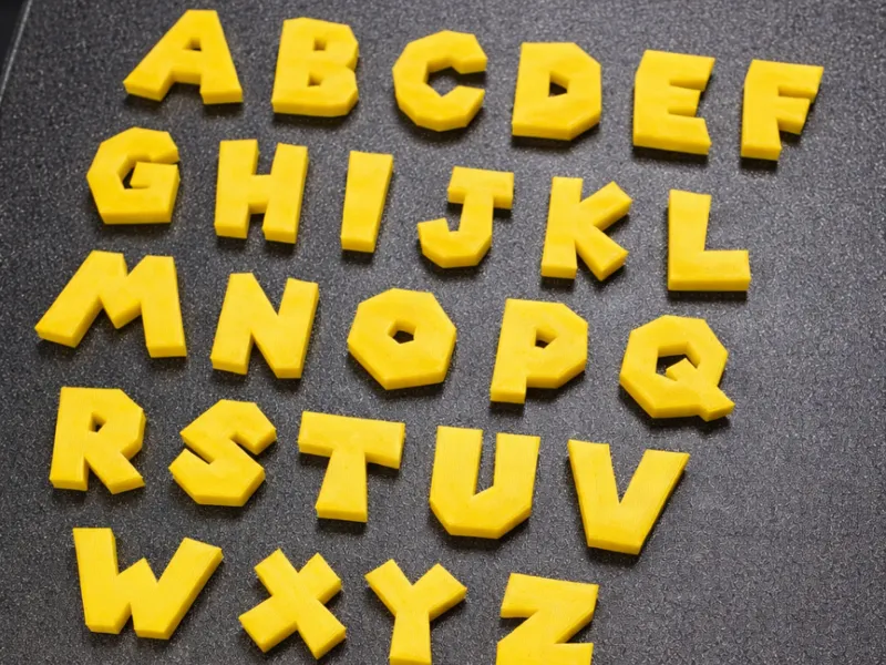 Super Mario Alphabet Letter