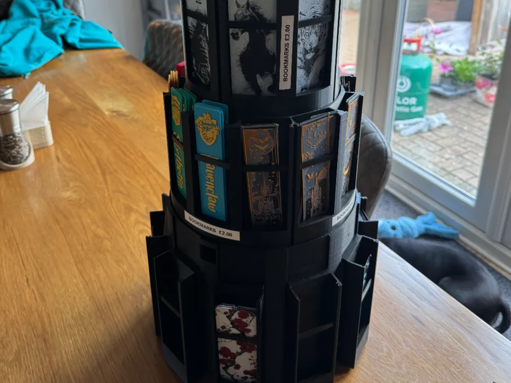 Rotating Bookmark Display Stand - Free 3D Print Model - MakerWorld
