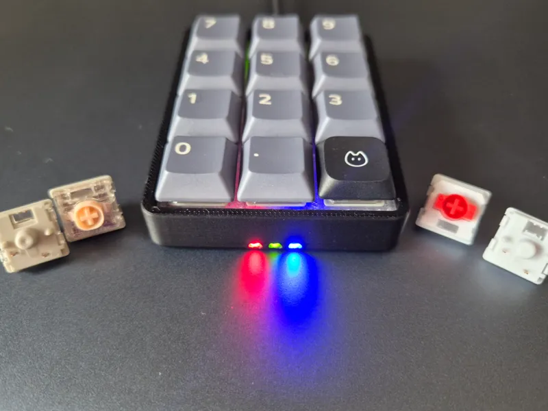 Gatreon LP V3 keygrid for Hot-Swap Macropad