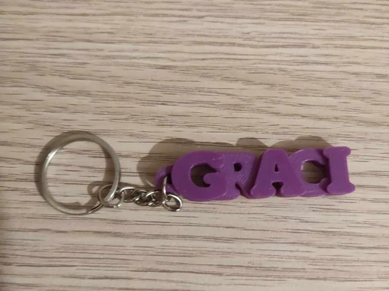 Llavero de nombre Graci