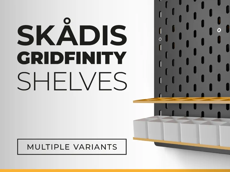 IKEA Skadis Gridfinity shelves